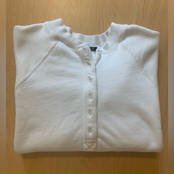 Marissa Web So Uptight Plunge Henley Sweatshirt - Picture 14 of 15